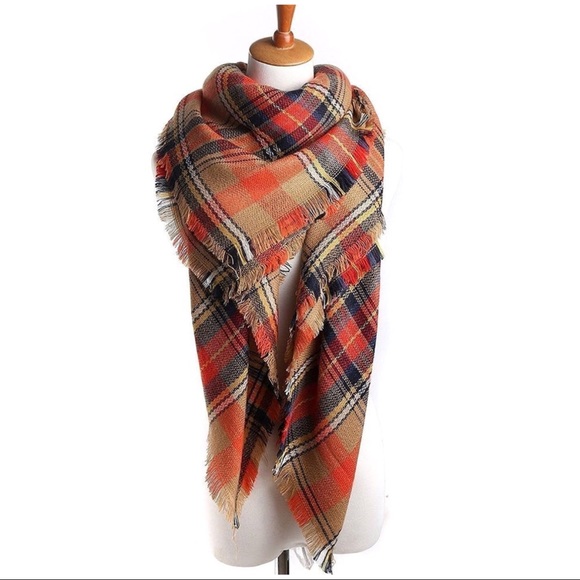 Tartan Plaid Blanket Scarf - Picture 2 of 6